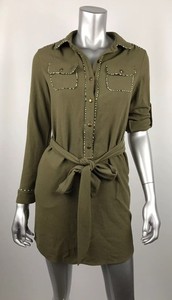 banana republic olive green dress