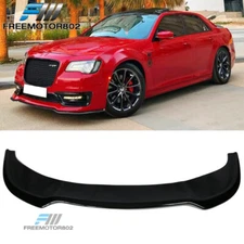 Fits 15-23 Chrysler 300 SRT PP Gloss Black Front Bumper Lip Spoiler