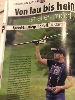Bauplan für Speedmodell Firestarter, 130 cm Spannweite