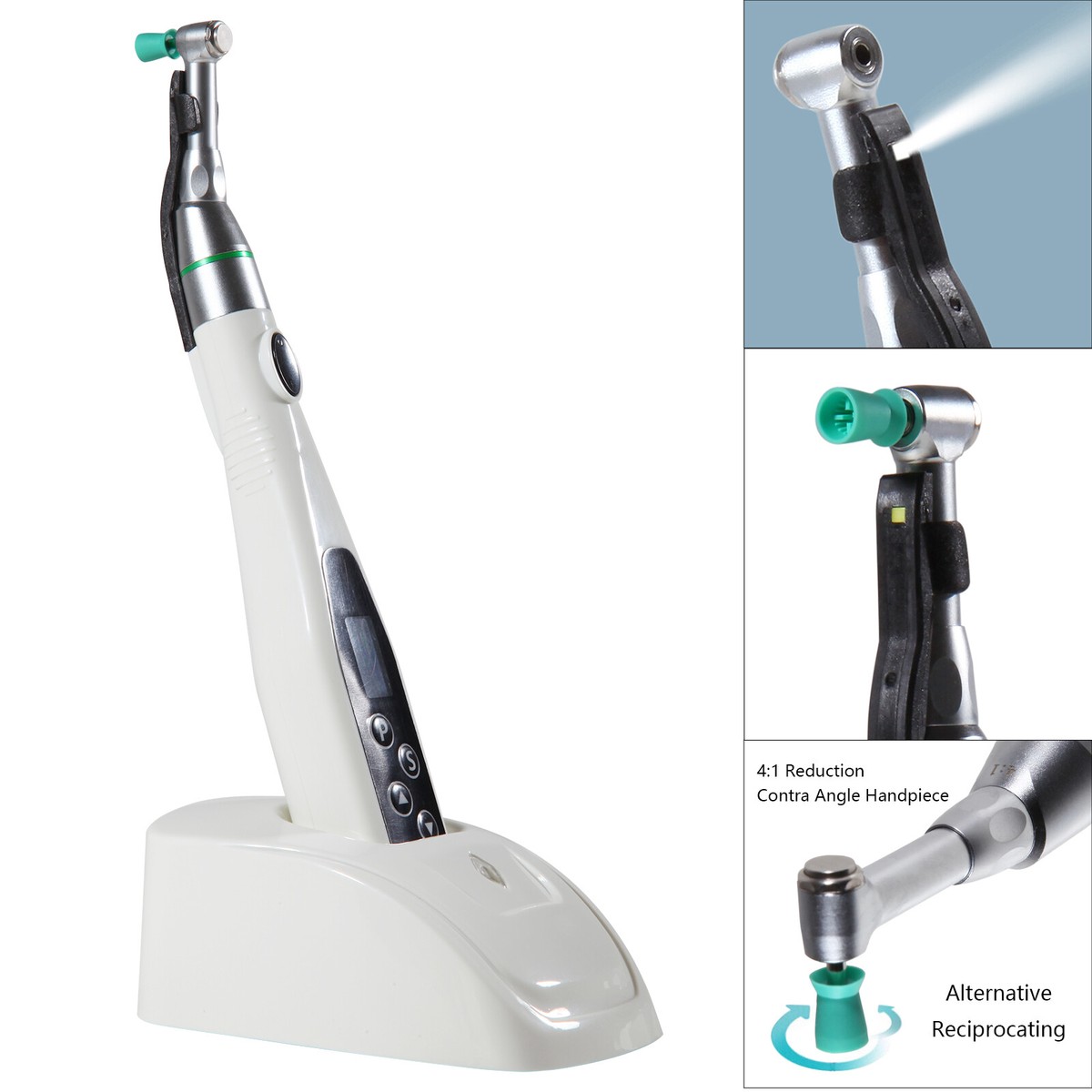 Dental Polishing Grinding Electric LED Motor 4:1 Contra