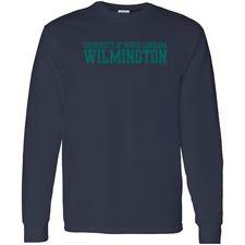 UNC Wilmington Basic Block Seahawks Long Sleeve T-Shirt - Navy