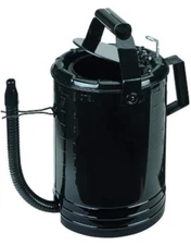 LUMAX LX-1538 Black 8 Quart Flow Control Measure Can with Flex Spout. Self-Locki