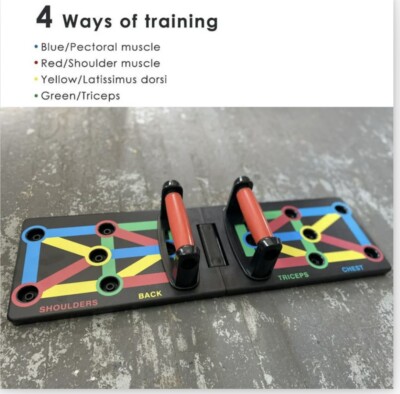Système De Planche Push-Up Pliable – Station De Pompes Multifonction – Home Gym