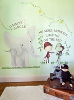 Oopsy Daisy Elephant & Monkey Peel And Place Wall Art, 54 By 60, New, Free Shipp on sale Oopsy Daisy Elephant & Monkey Peel And Place Wall Art, 54 By 60, New, Free Shipp on sale