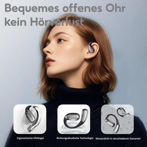 Bluetooth Kopfhörer, In ear Kopfhörer Bluetooth 5.3 Sport Schwarz - Bild 6 von 13