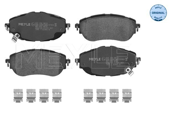 Meyle 025 256 9819 Brake Pad Set, Disc Brake For Toyota-image