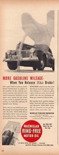 1944 Macmillan Motor Oil Vintage Print Ad WWII Era More Gasoline Mileage