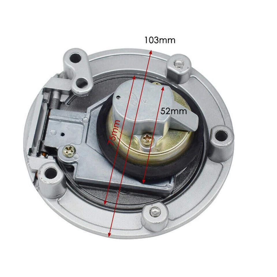 Juego de llaves de tapa de gas de bloqueo de interruptor de encendido para Yamaha YZF-R3 2015-2023 R6 2008-2016 Foto 4 de 4