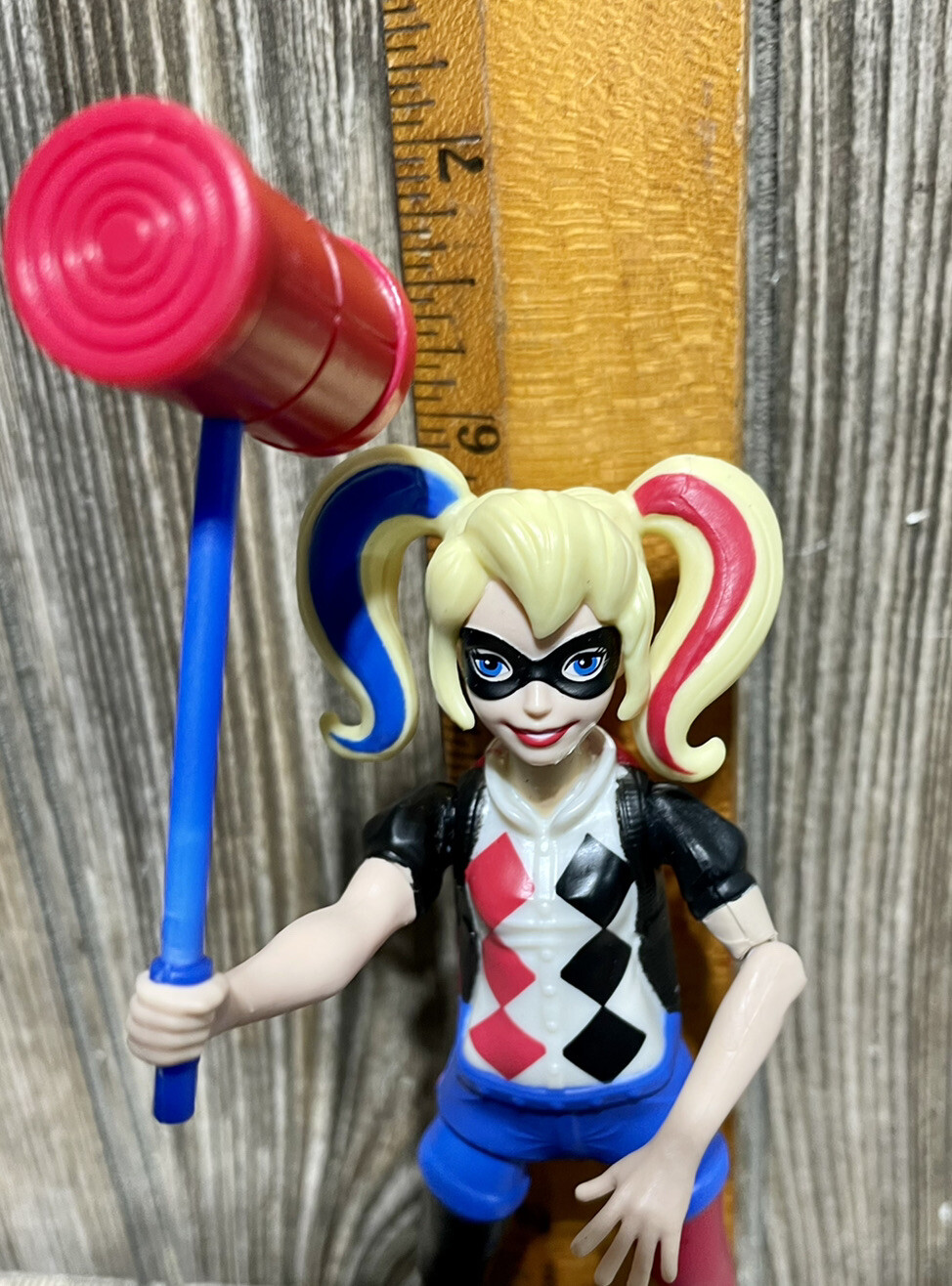 DC Super Hero Girls Harley Quinn 6 inch Action Figure With Hammer 2016 Mattel
