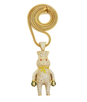 New Ice Bling Doughboy Pendant with 4mm 36'' Franco Chain 