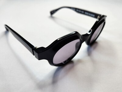 FACTORY900 RETRO FUTURE RF-020 COL. 001 BLACK UNISEX SUNGLASSES 