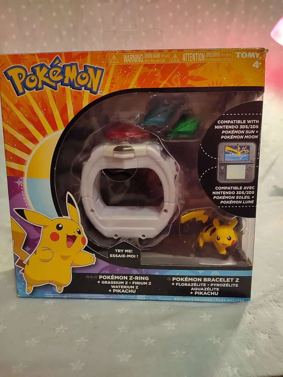 Pokemon Interactive Z-Ring Power Ring Set with Pikachu Toy and Z-Crystals