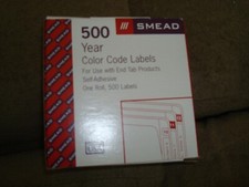 SMEAD 500 YEAR COLOR CODE LABELS