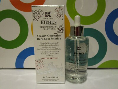 KIEHL'S ~ CLEARLY CORRECTIVE DARK SPOT SOLUTION ~ 3.4 OZ BOXED HOLIDAY EDITION