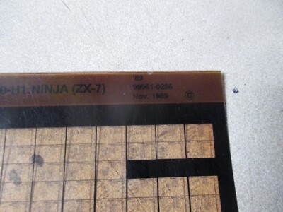 Kawasaki Parts Manual & Service Information Microfiche ZX750-H1