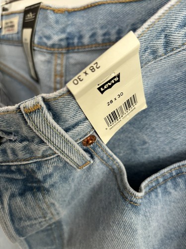 Levi’s 501 Cropped Men’s Jeans W28 X L30 Light Blue Stone Wash **NEW** - Picture 13 of 13