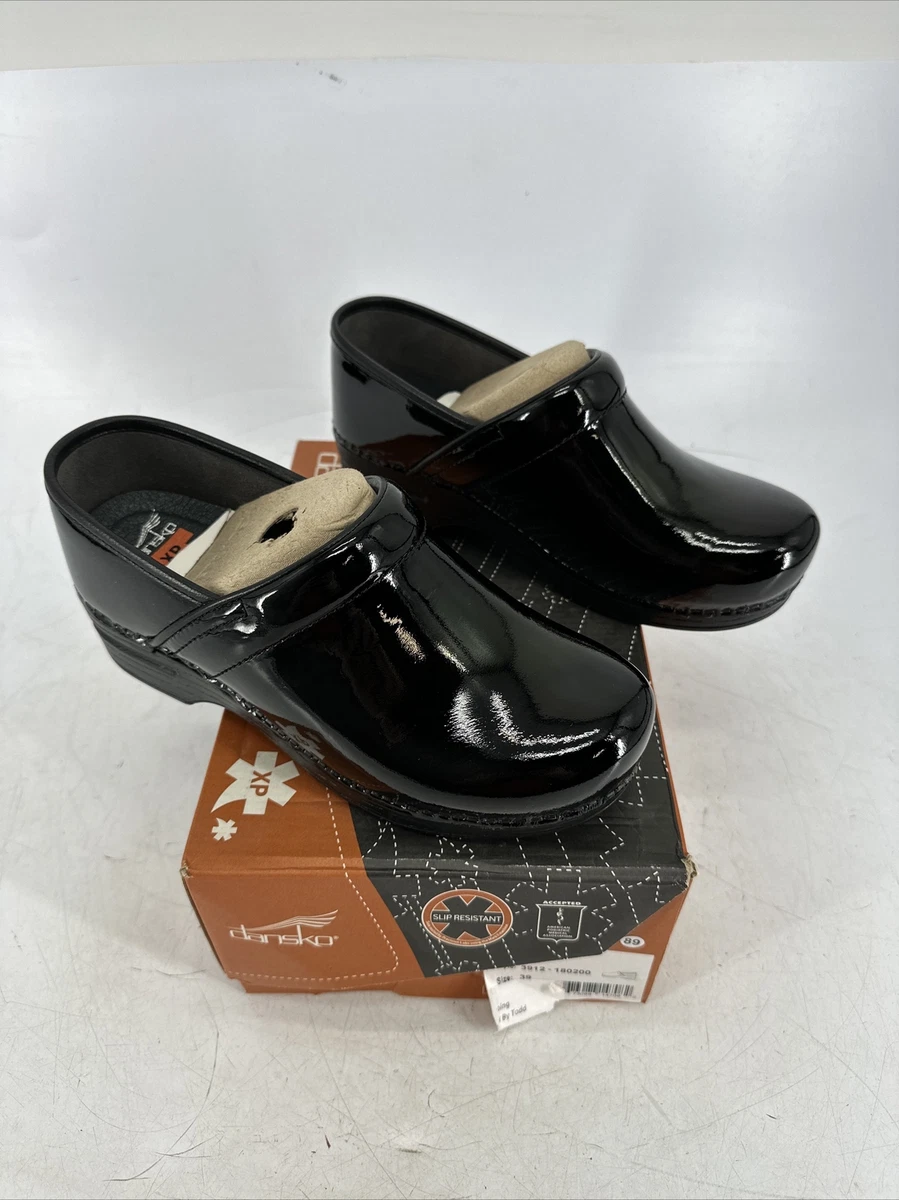 Dansko Professional XP Patent Black Women s Leather Slip Resistant