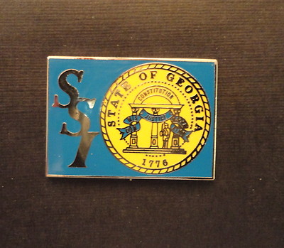 Georgia State Pin Official State of Georgia SSI - Lapel Pin - Blue | eBay