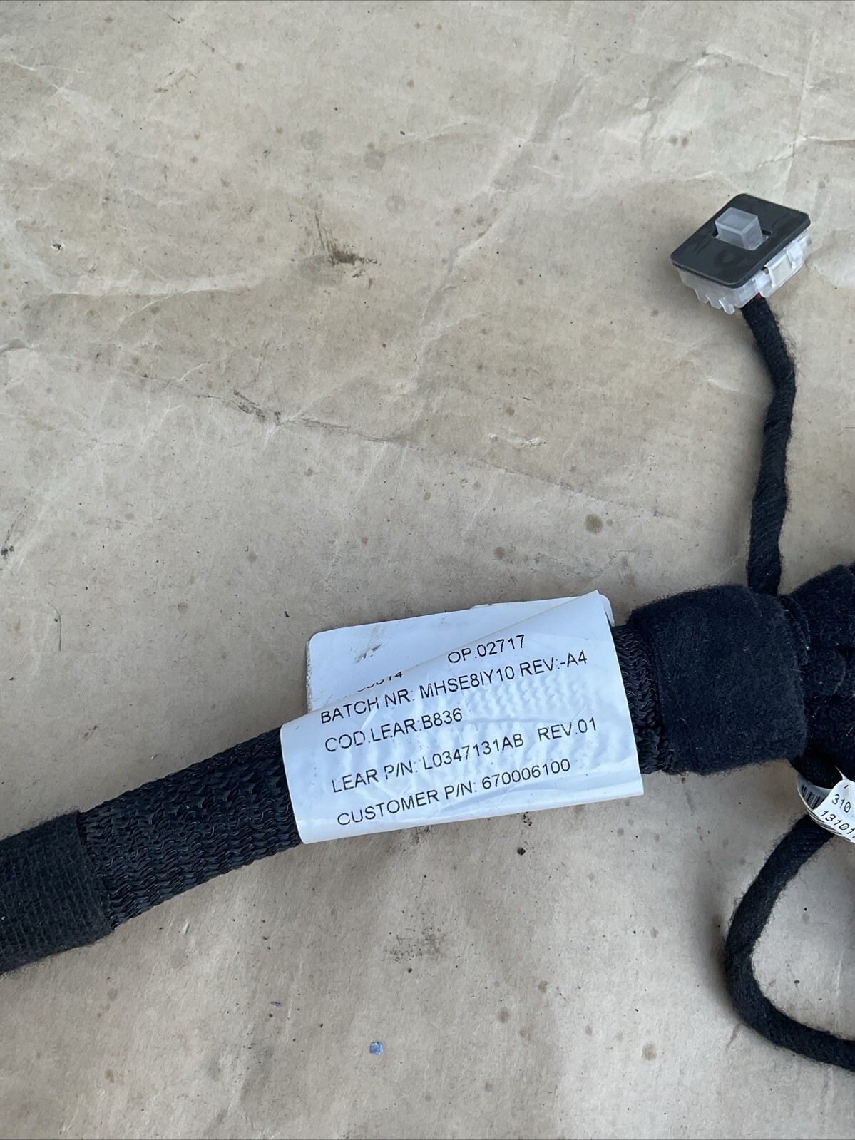 Maserati Quattroporte 2014-2018 FRONT+LEFT Wiring harness