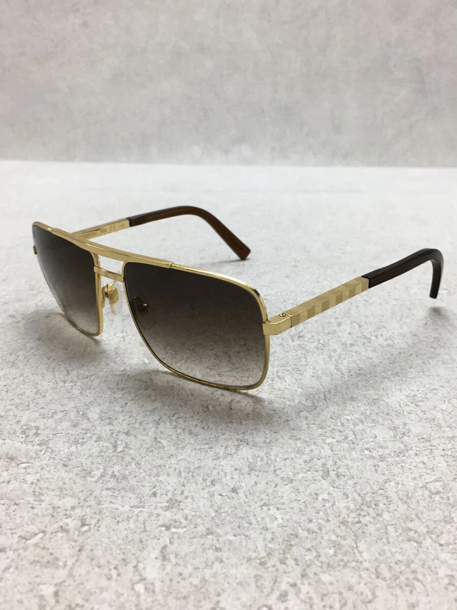 LOUIS VUITTON Attitude Gold BRW Men's sunglass Z0259U 59□16 good  condition