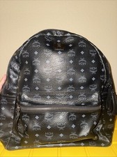MCM Black Backpack Studded