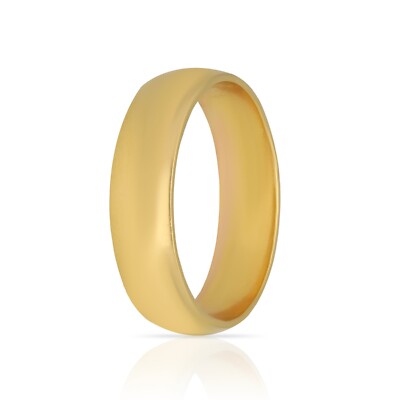 Yellow gold band ring for unisex grams free shipping