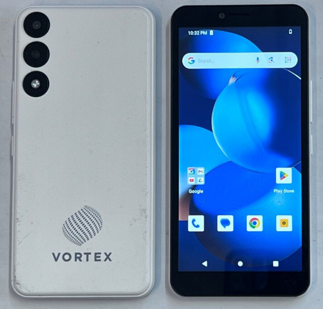 UNLOCKED Vortex HD55 16GB 4G LTE White Android Smart Cell Ph