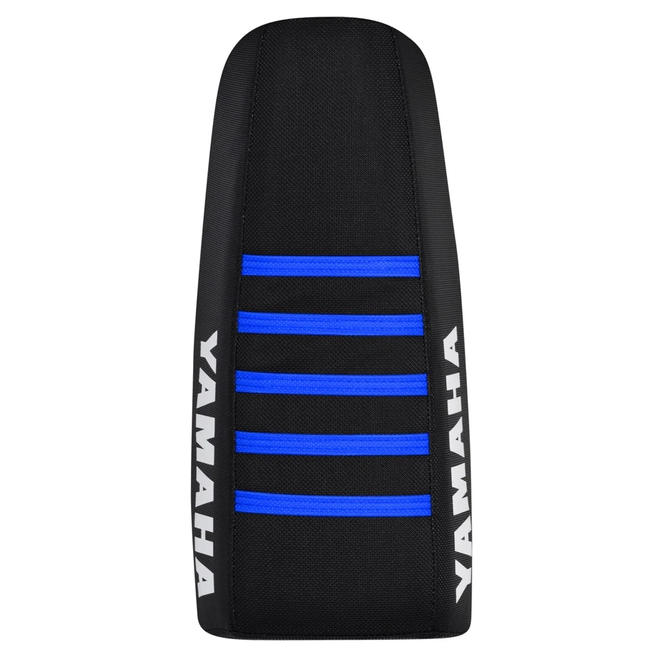 Capa de assento Yamaha IT 175 Gripper 1977 1978 1979 toda PRETA/TM AZUL nervura #332 - Imagem 3 de 4