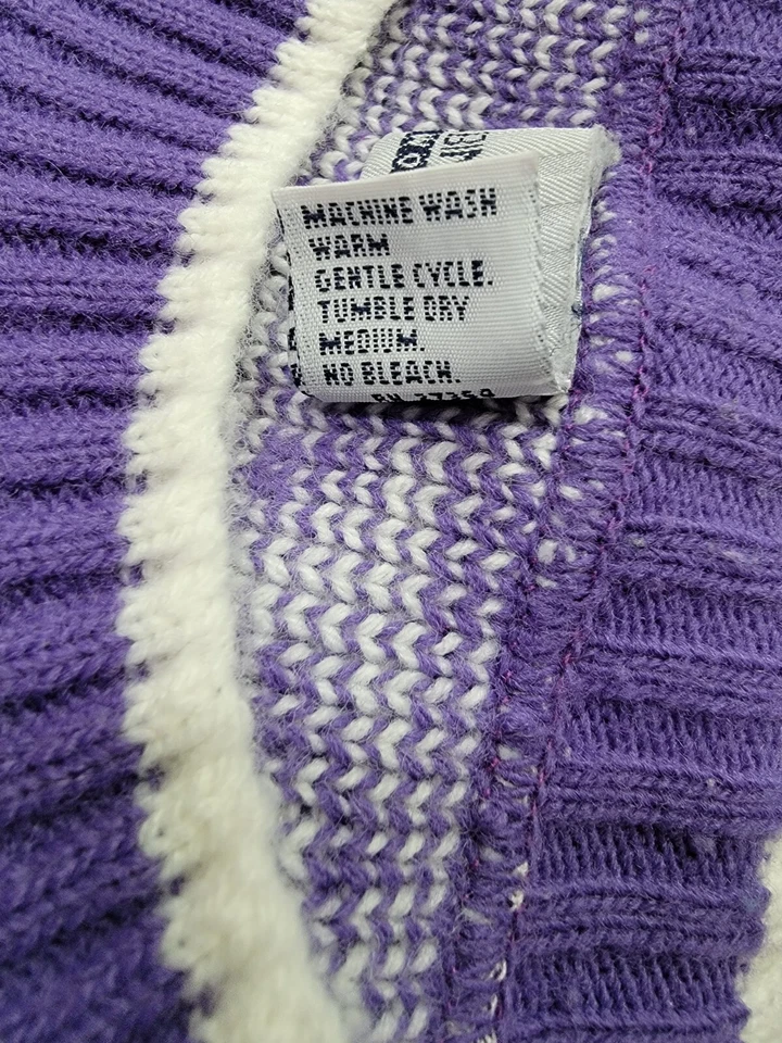 Camisa suéter blusa Cabin Creek para mujer talla 1X púrpura blanco floral estrella Foto 4 de 4