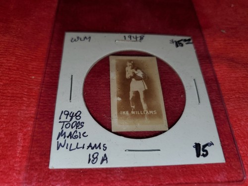 Ike Williams #18 1948 Topps Magic card