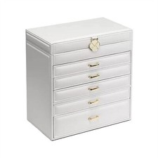 Jewelry Box Ring Earring Necklace Watc Jewelry Box Multi-layer Drawer Large C...