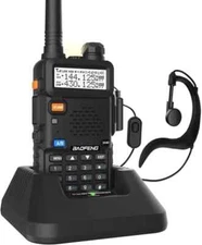 Digital Handheld Radio Scanner Fire Police VHF FM EMS Ham 2 Way Transceiver Dual