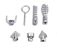 New Cutter Set Drain Cleaner Plumbing Snake Tools Cable Auger Clog Sewer Pipe
