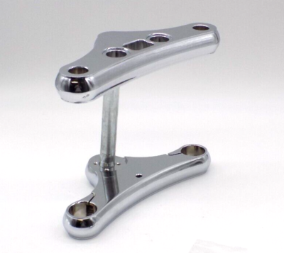 Hellbound Steel 41mm Chrome Wide Glide Billet Triple Tree Kit 6