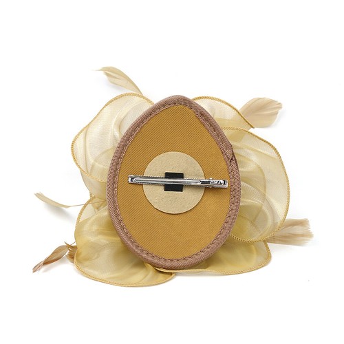 Feather Flower Headband Alice Band Fascinator Ladies Wedding Royal Ascot Race H - Picture 19 of 33