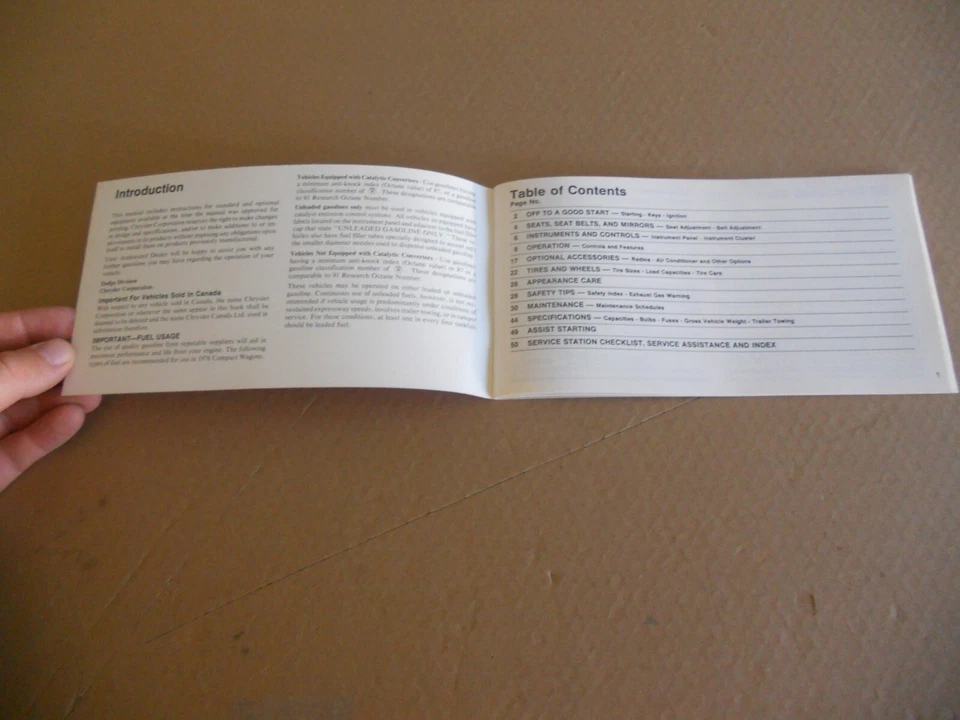 Dodge B-Van 1976 original información del producto y manual del propietario de funcionamiento nuevo en stock Foto 2 de 4