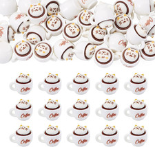 35Pcs Mini Resin Coffee Cups Food Drinks Miniature Dollhouse Accessories Cute Ca