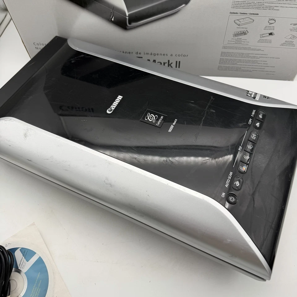 Canon CanoScan 9000F Mark II Film Negative & Document Flatbed Scanner W/Box - Image 4 of 4