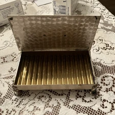 Ronson Silver Plate Cigarette Case Toronto Canada Brass Nickel Silver Antique