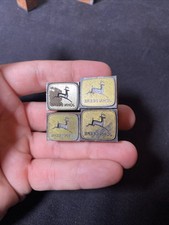 4 VINTAGE JOHN DEERE ADVERTISING  PRINTING BLOCKS Tractor Logo Farm Combine