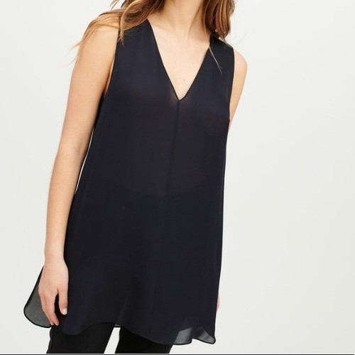 NWT Jenni Kayne 100% Silk Tunic Top XS