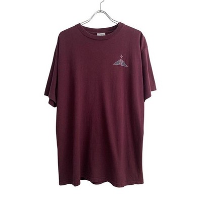 90s ALIEN WORKSHOP T-Shirt Burgundy L Made in USA Vintage Skateboard Streetwear