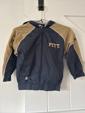 Team Starter Pittsburgh Pitt Panthers Youth Windbreaker Jacket Size XS 4/5