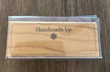 2013 Martha Stewart Crafts Wooden rubber stamp   Handmade By    