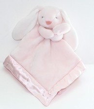 Carters Pink Bunny Baby Security Blanket Plush Satin Trim Lovey 2016
