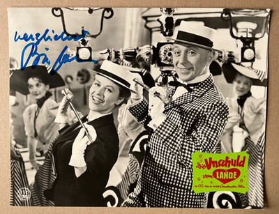 Bibi Johns (orig. autograph on cinema photo '57) The innocence of the countryside / T. Lingen