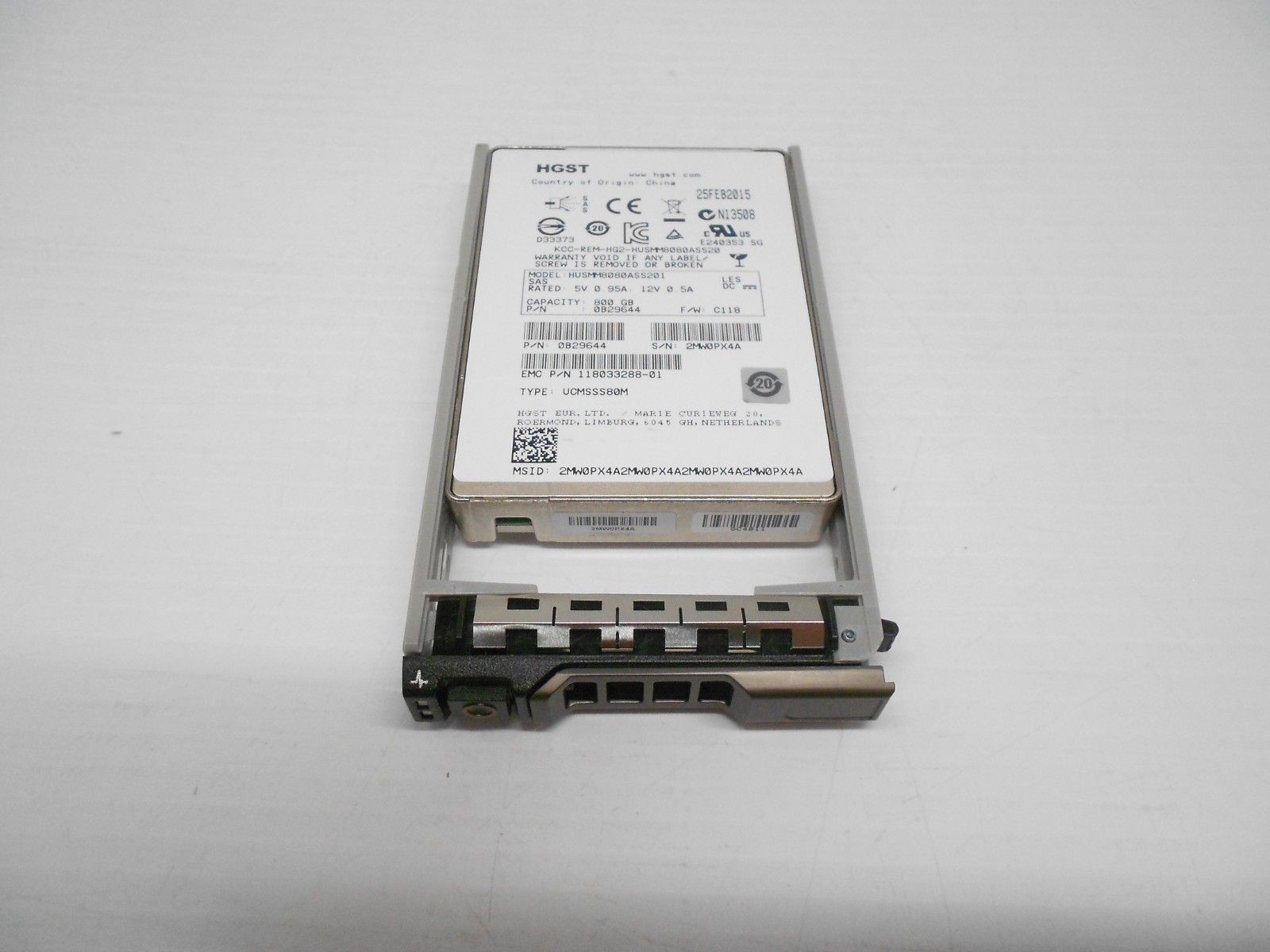 HGST 800GB SSD SAS 12Gbs 2.5" HARD DRIVE Dell R510 R610 R620 R630 R710 ...