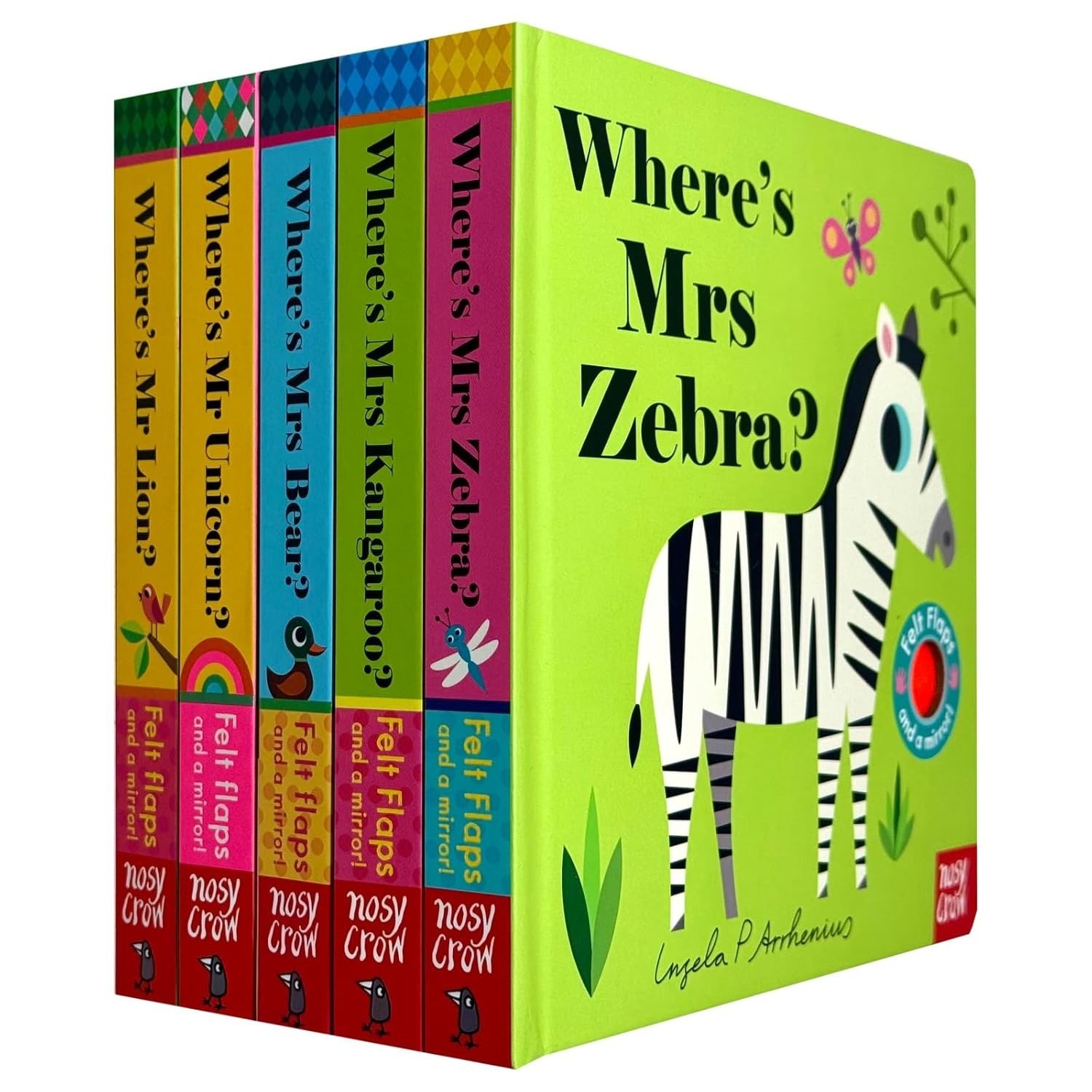 Where’s…? Felt Flaps Board Book Collection 5 Books Set by Ingela P Arrhenius
