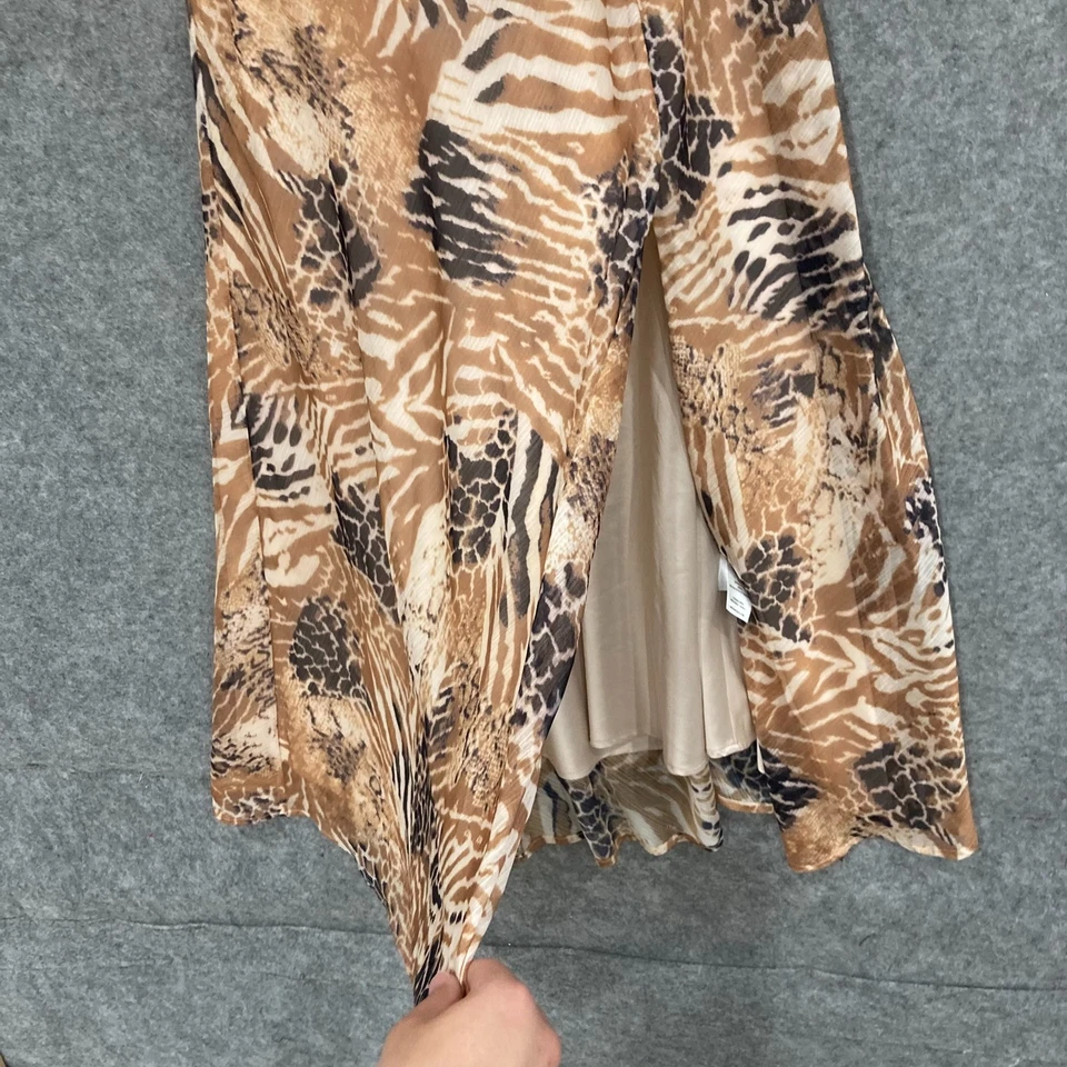 Vestido Colección Misha Mujer Talla 12 Tashana Multicolor Forrado Midi Fiesta 44501 Foto 4 de 4