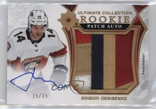 2021 Ultimate Collection Rookies 15/15 Grigori Denisenko Jumbo Patch Auto 0t9e